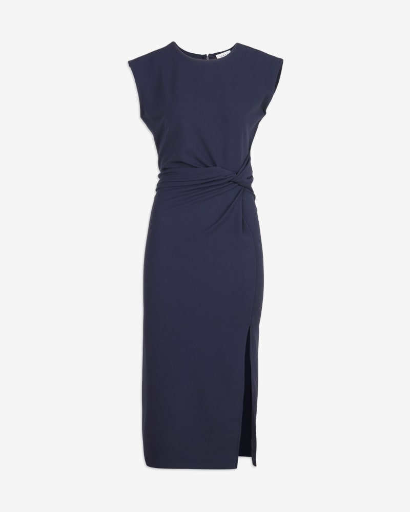 Front of a size 16 Sleeveless Cody Dress in Navy by Tanya Taylor. | dia_product_style_image_id:331849